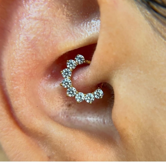 Silver Ring ** For Daith, Cartilage, Septum, Helix, and much More** - Picture 5 of 5